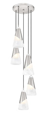 Aimie 5 Light Chandelier Brushed Nickel