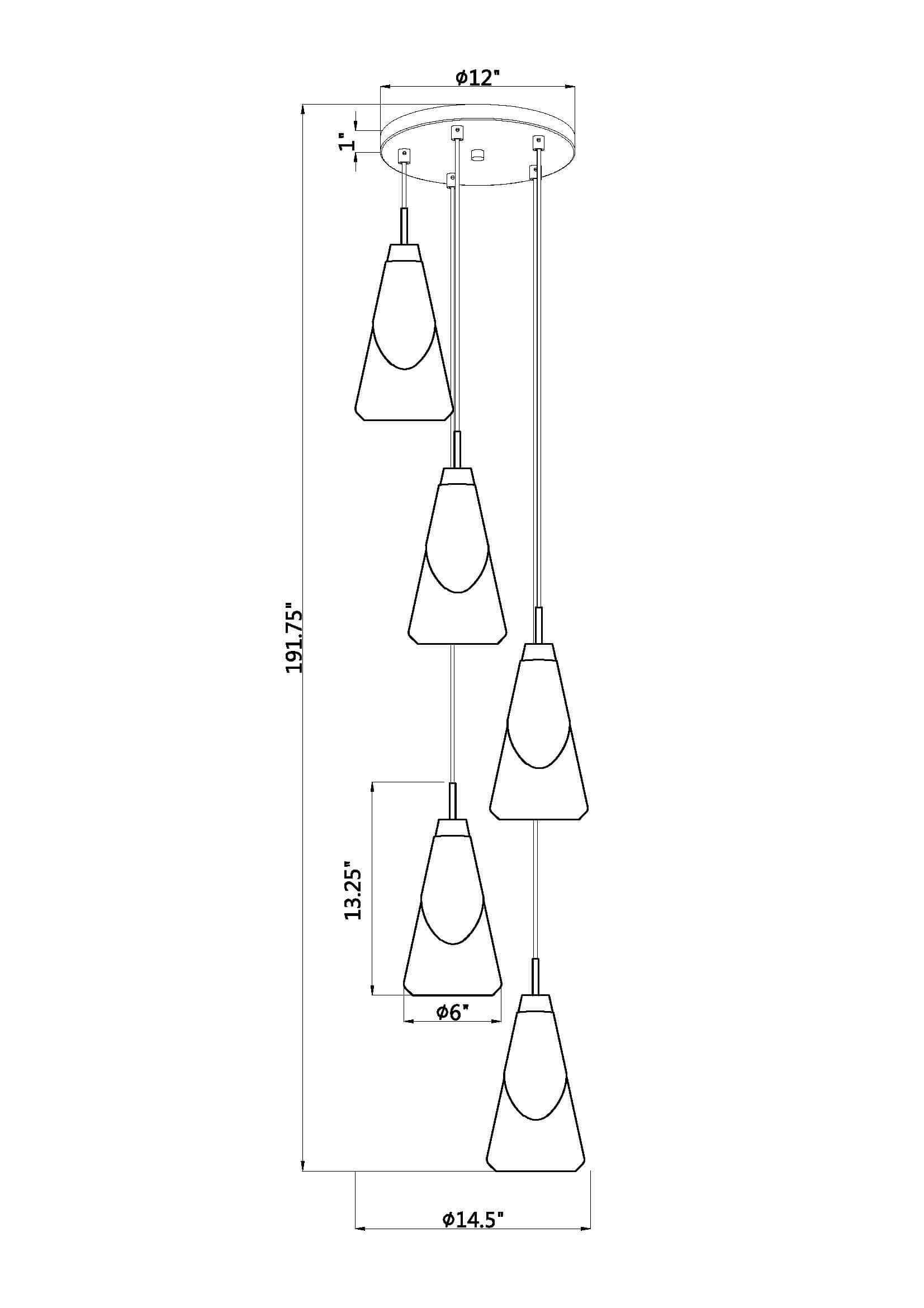 Aimie 5 Light Chandelier Brushed Nickel
