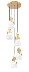 Aimie 5 Light Chandelier Modern Gold