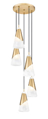 Aimie 5 Light Chandelier Modern Gold