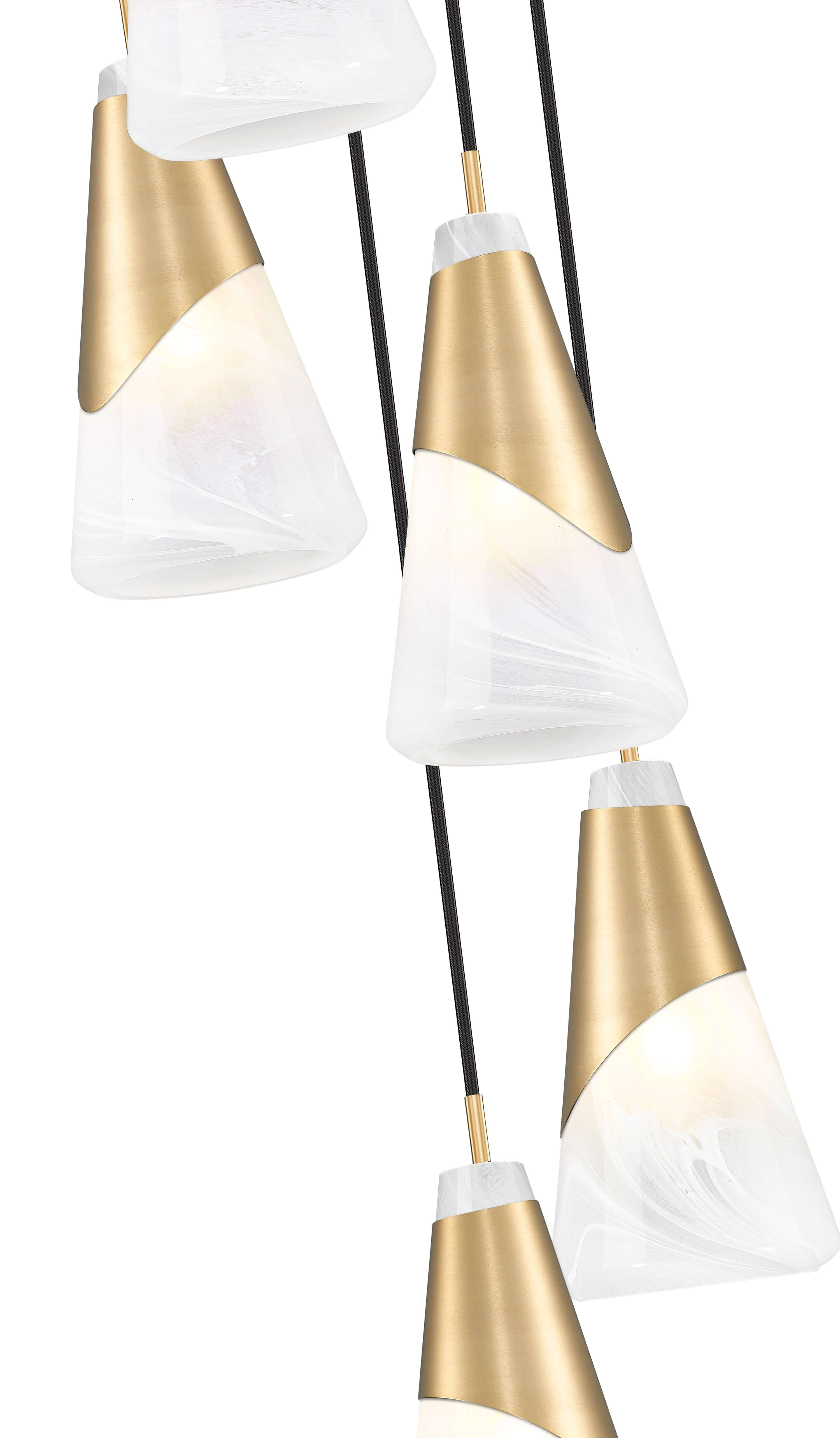 Aimie 5 Light Chandelier Modern Gold
