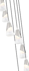 Aimie 7 Light Chandelier Brushed Nickel