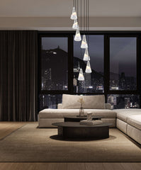 Aimie 7 Light Chandelier Brushed Nickel