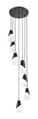 Aimie 7 Light Chandelier Matte Black