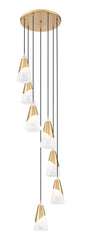 Aimie 7 Light Chandelier Modern Gold
