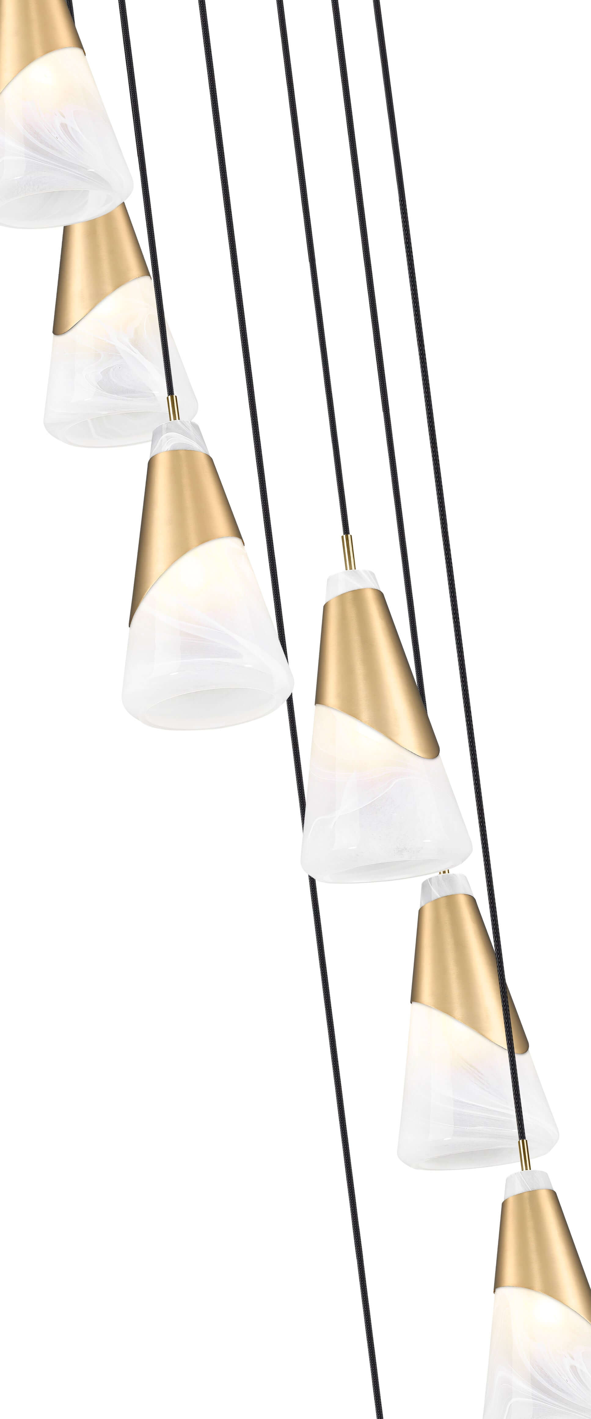 Aimie 7 Light Chandelier Modern Gold