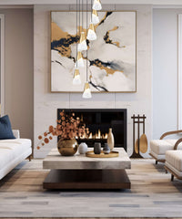 Aimie 7 Light Chandelier Modern Gold