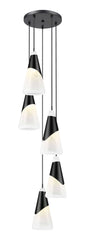Aimie 5 Light Chandelier Matte Black