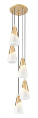 Aimie 5 Light Chandelier Modern Gold