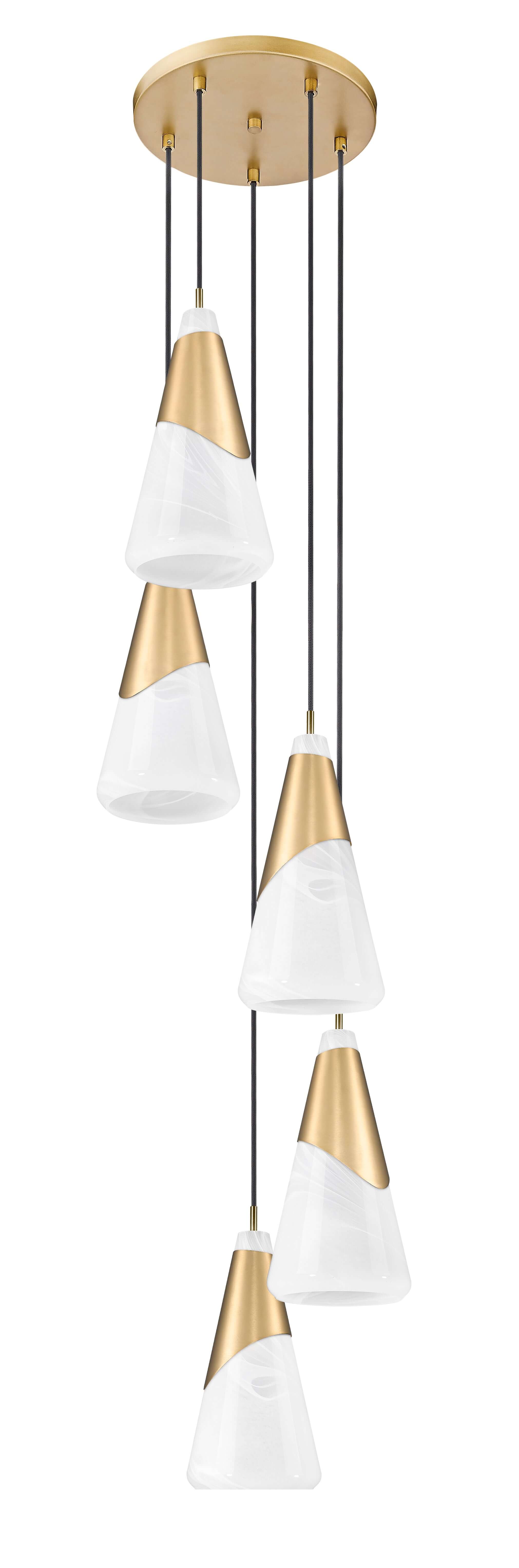 Aimie 5 Light Chandelier Modern Gold