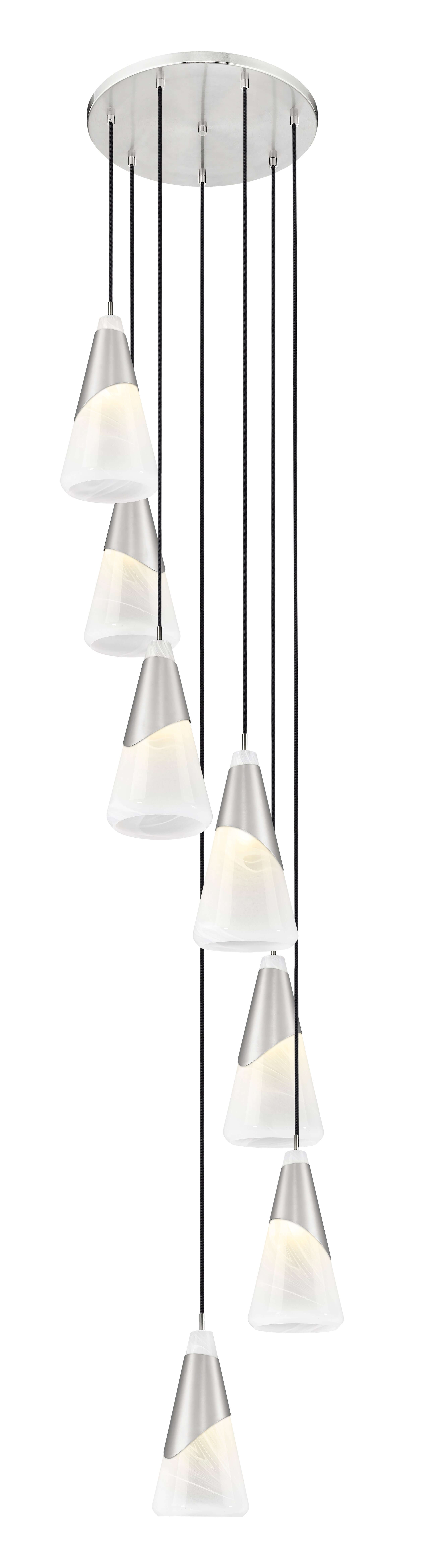 Aimie 7 Light Chandelier Brushed Nickel