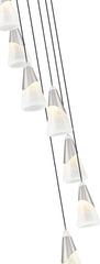 Aimie 7 Light Chandelier Brushed Nickel