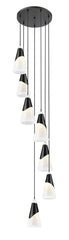 Aimie 7 Light Chandelier Matte Black