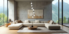 Aimie 7 Light Chandelier Matte Black