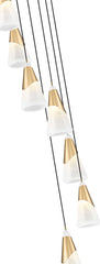 Aimie 7 Light Chandelier Modern Gold