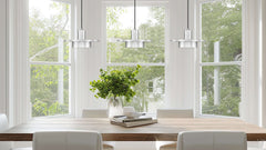 Ludo LED 3 Light Linear Chandelier Brushed Nickel