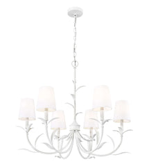 Aslin 6 Light Chandelier Textured White