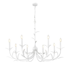 Aslin 8 Light Chandelier Textured White