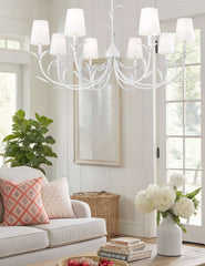 Aslin 8 Light Chandelier Textured White