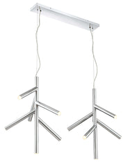 Forest LED 12 Light Linear Chandelier Chrome