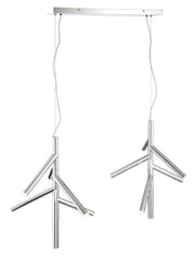 Forest LED 12 Light Linear Chandelier Chrome