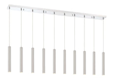 Forest LED 10 Light Linear Chandelier Chrome