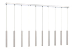 Forest LED 10 Light Linear Chandelier Chrome