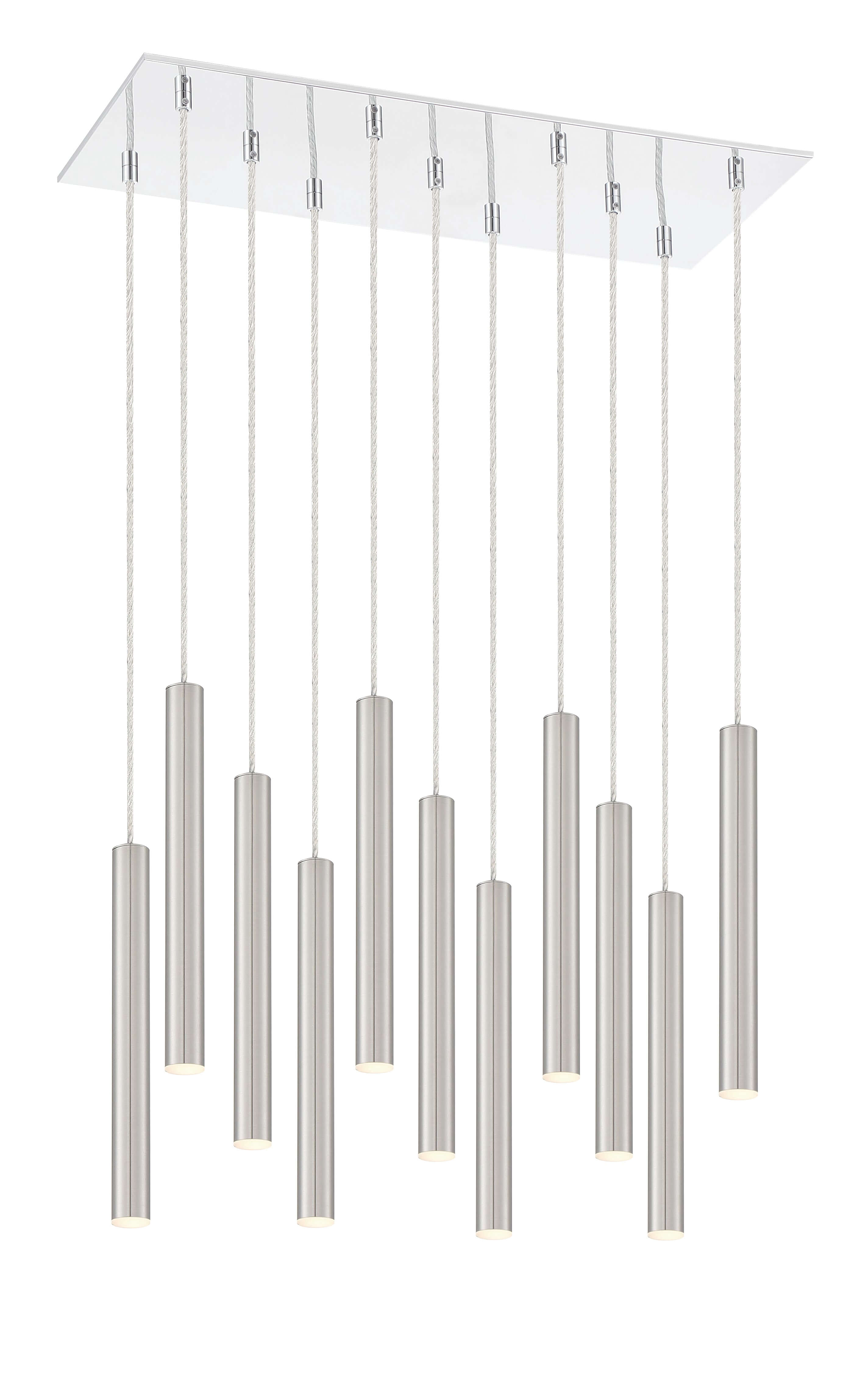 Forest LED 11 Light Chandelier Chrome