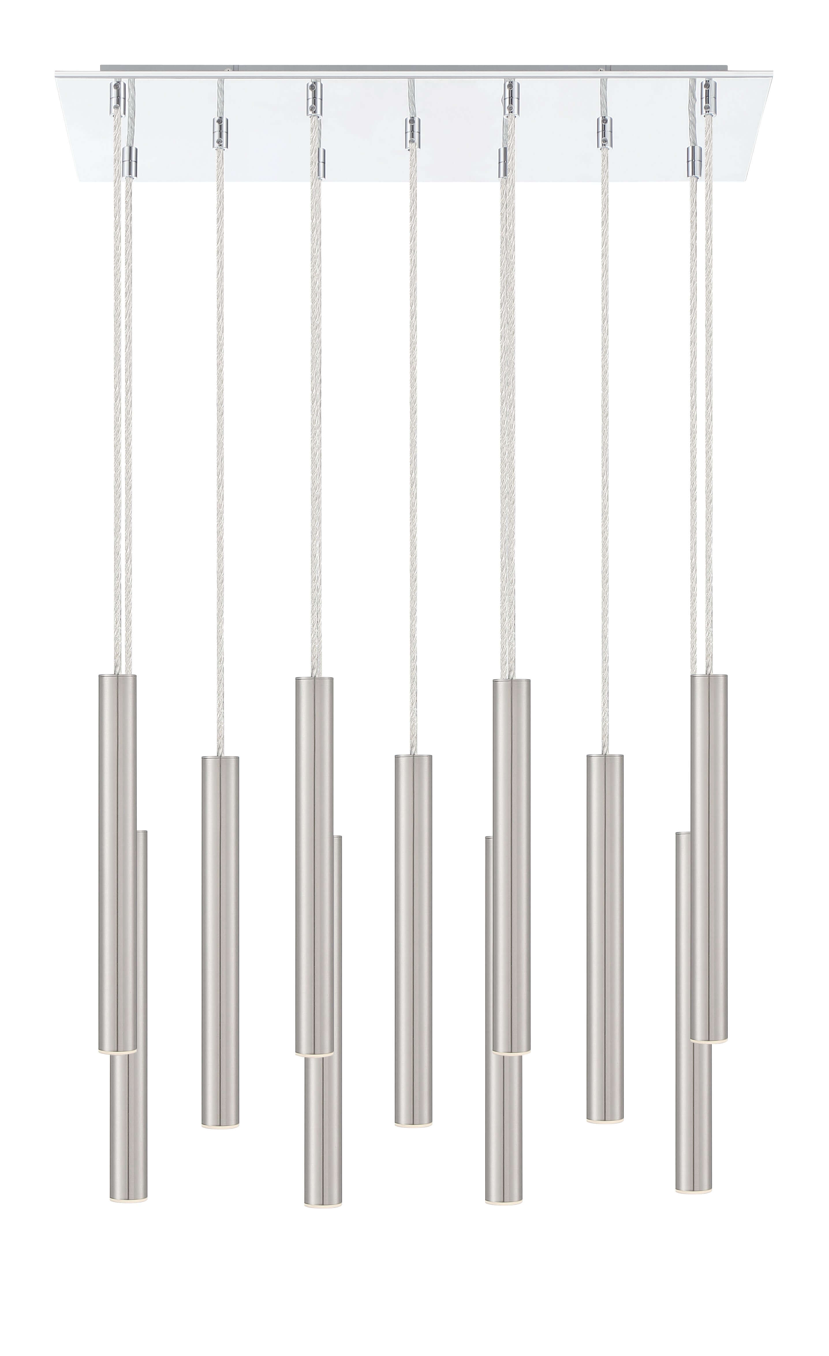 Forest LED 11 Light Chandelier Chrome
