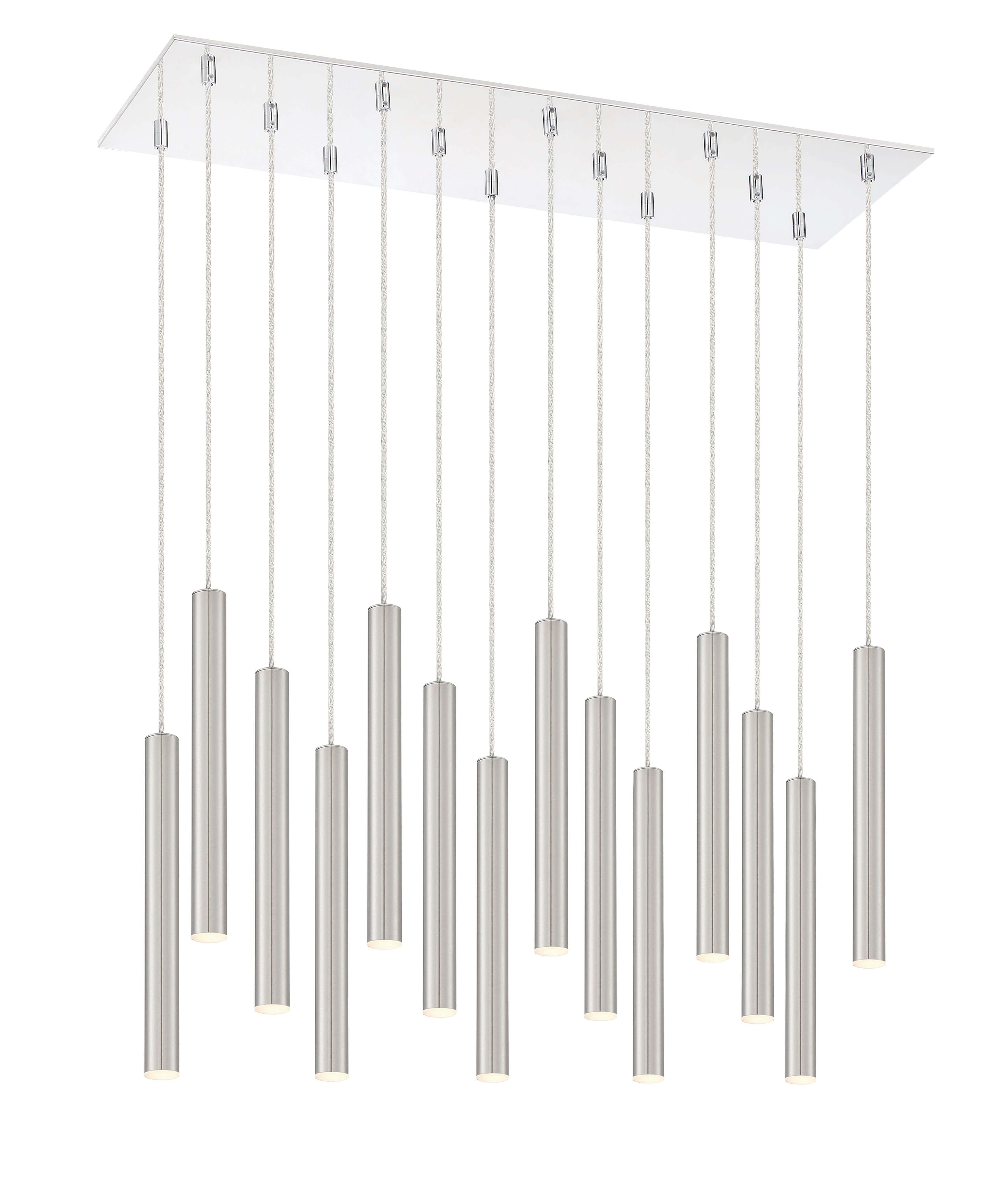 Forest LED 14 Light Chandelier Chrome