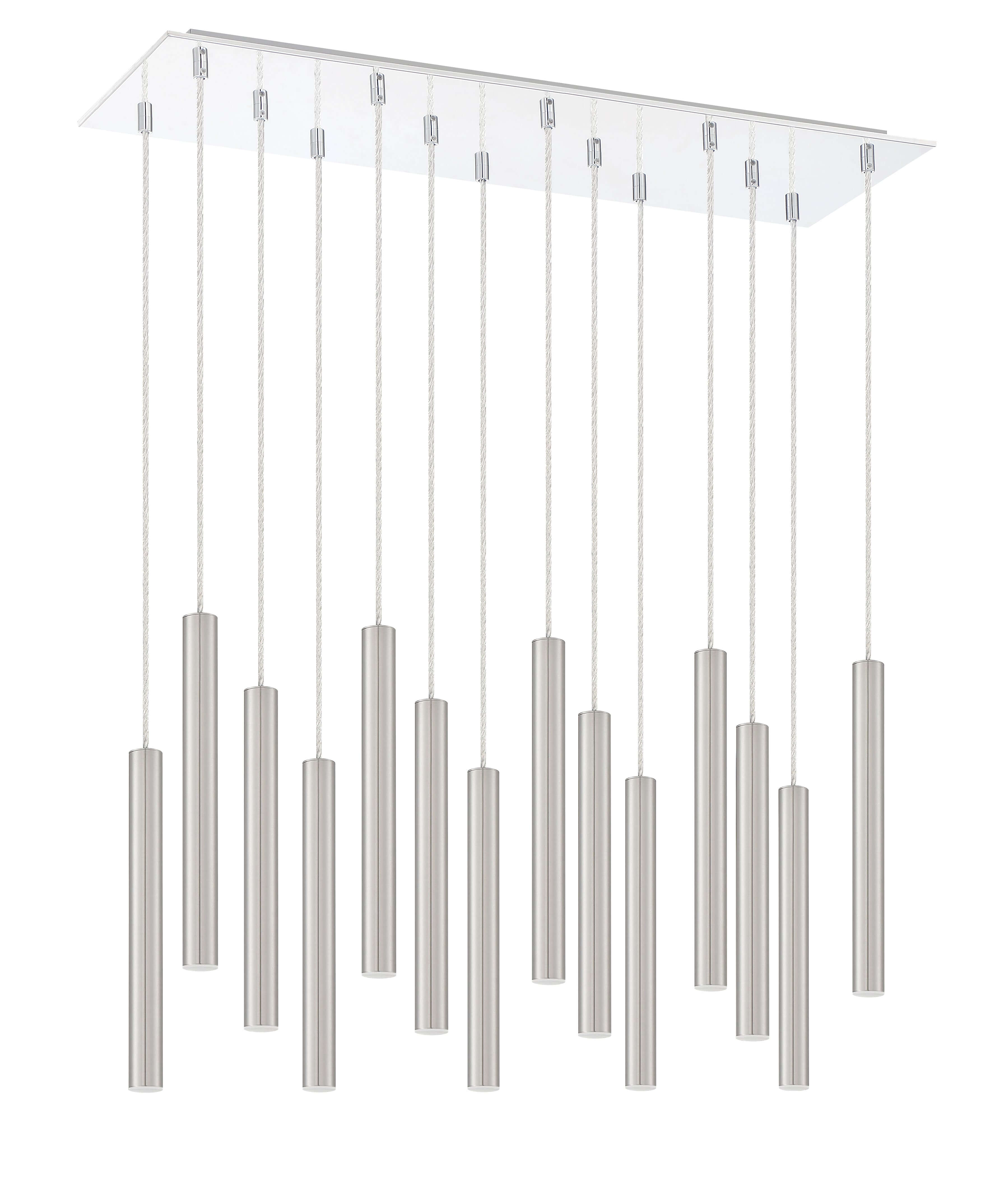 Forest LED 14 Light Chandelier Chrome