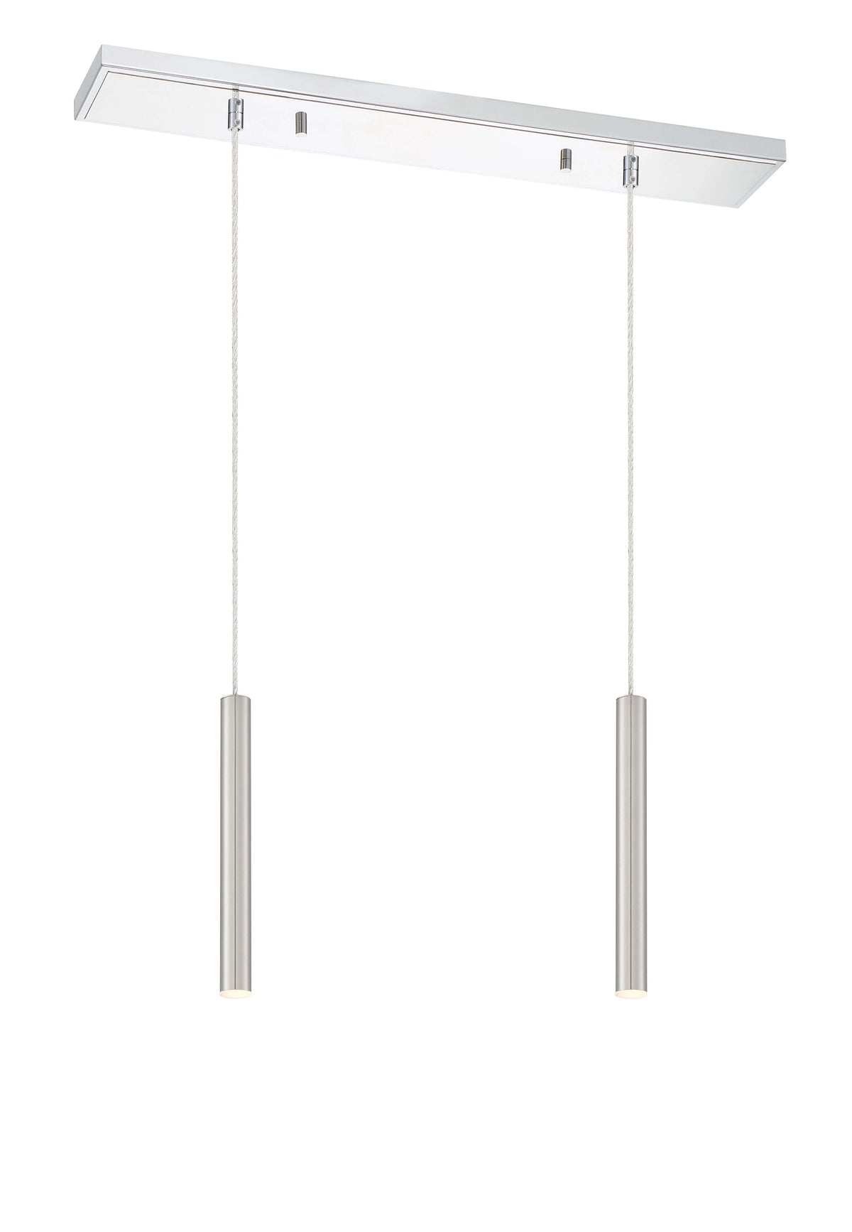 Forest LED 2 Light Linear Chandelier Chrome