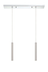 Forest LED 2 Light Linear Chandelier Chrome