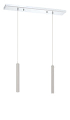 Forest LED 2 Light Linear Chandelier Chrome