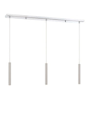 Forest LED 3 Light Linear Chandelier Chrome