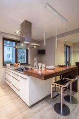 Forest LED 3 Light Linear Chandelier Chrome