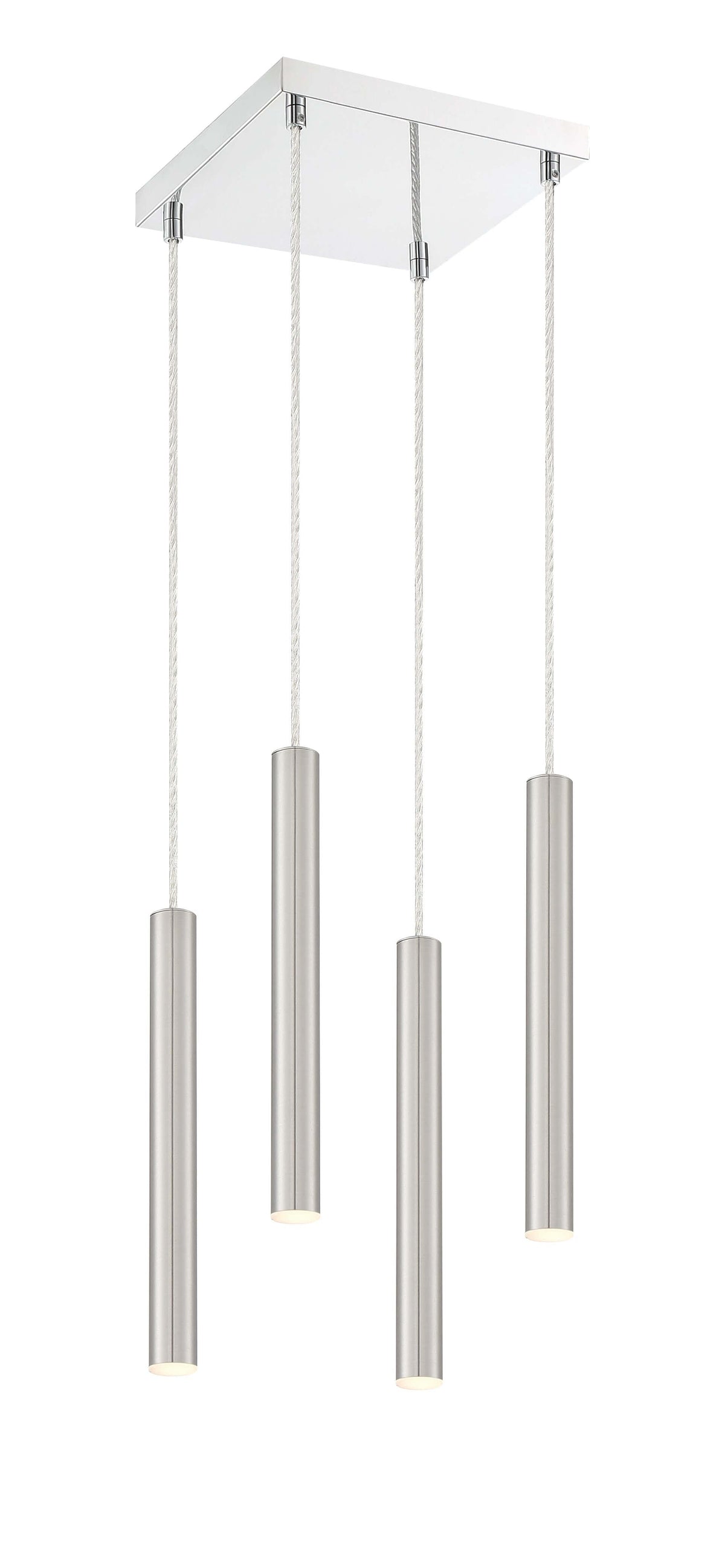 Forest LED 4 Light Chandelier Chrome