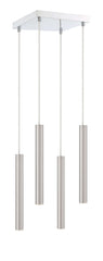 Forest LED 4 Light Chandelier Chrome