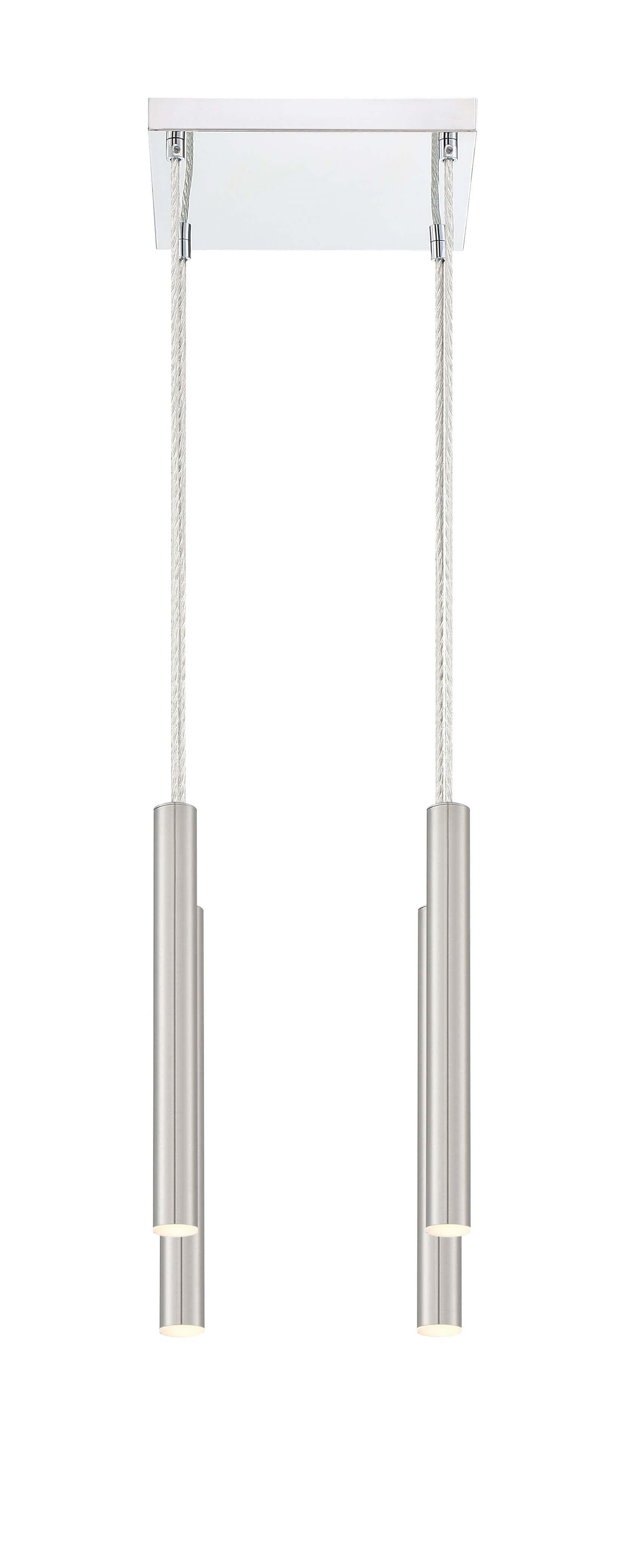 Forest LED 4 Light Chandelier Chrome