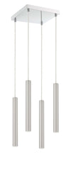 Forest LED 4 Light Chandelier Chrome