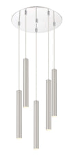 Forest LED 5 Light Chandelier Chrome