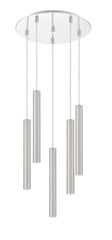 Forest LED 5 Light Chandelier Chrome