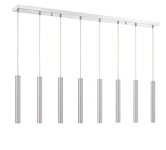 Forest LED 8 Light Linear Chandelier Chrome