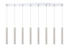 Forest LED 8 Light Linear Chandelier Chrome