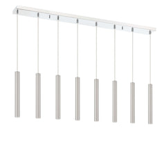 Forest LED 8 Light Linear Chandelier Chrome