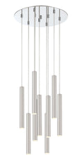Forest LED 9 Light Chandelier Chrome