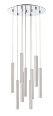 Forest LED 9 Light Chandelier Chrome