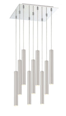 Forest LED 9 Light Chandelier Chrome