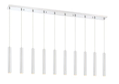 Forest LED 10 Light Linear Chandelier Chrome