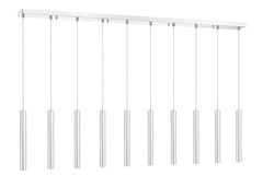 Forest LED 10 Light Linear Chandelier Chrome